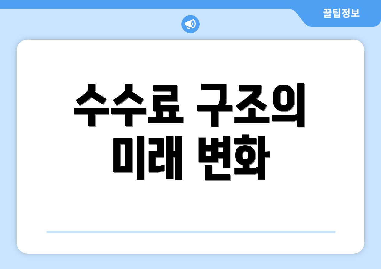 수수료 구조의 미래 변화