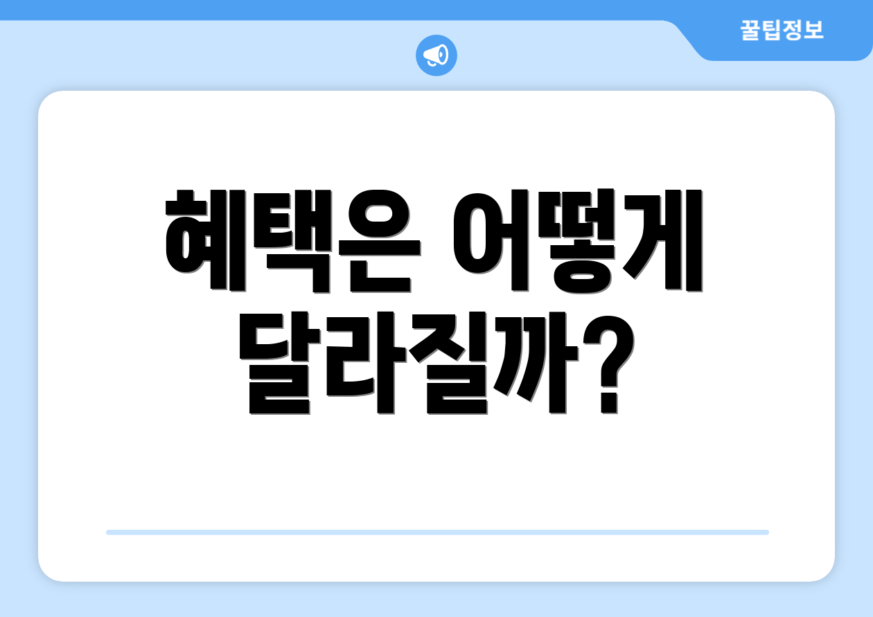 혜택은 어떻게 달라질까?