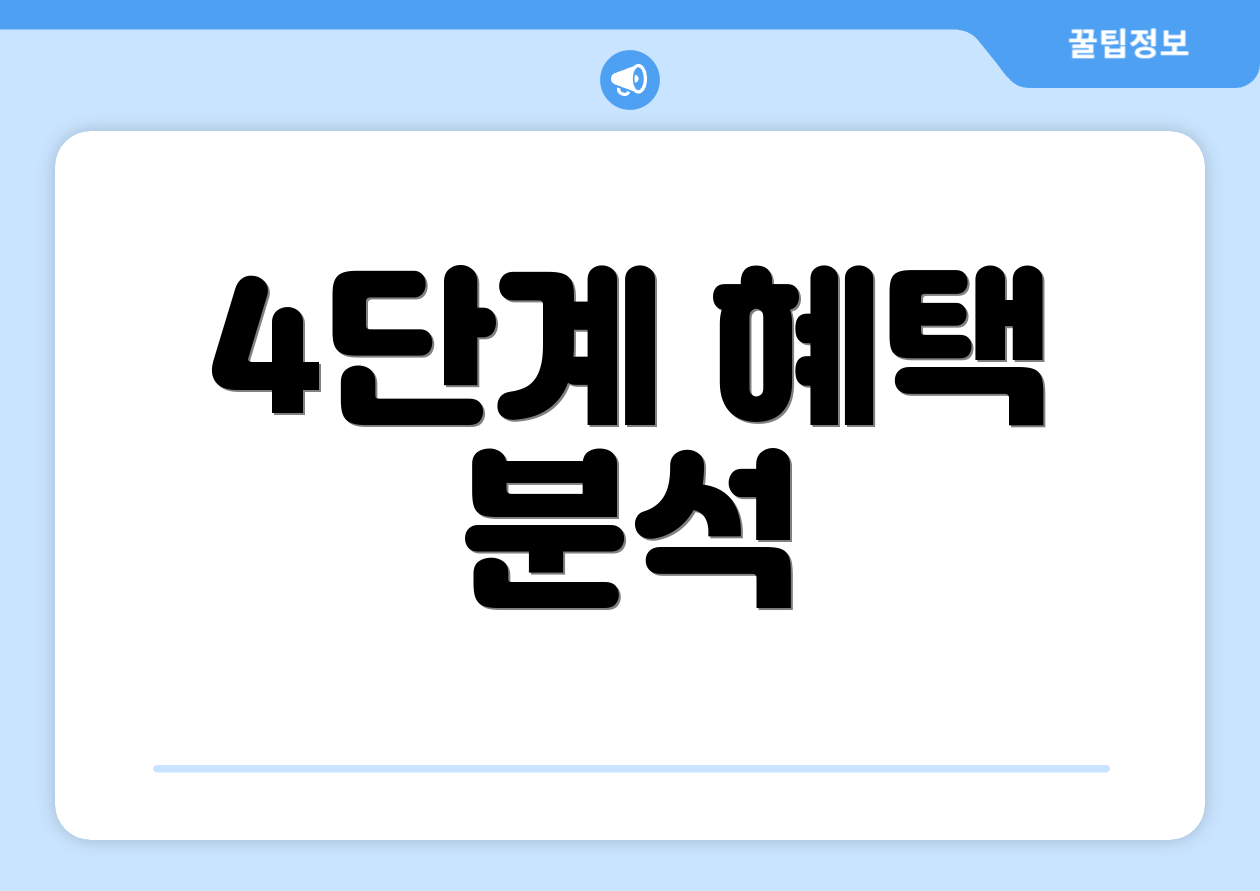 4단계 혜택 분석