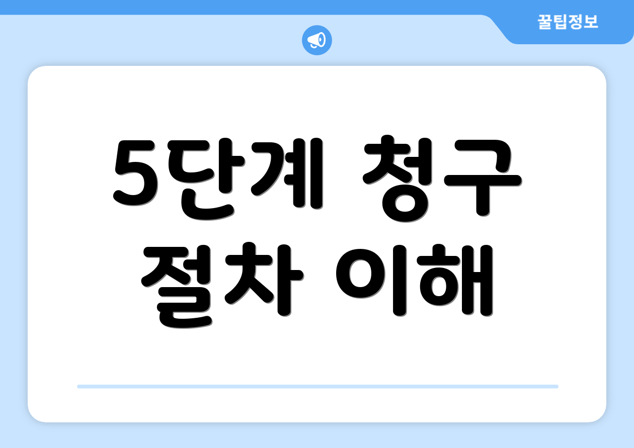 5단계 청구 절차 이해